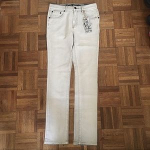 NWT light gray / white skinny jeans